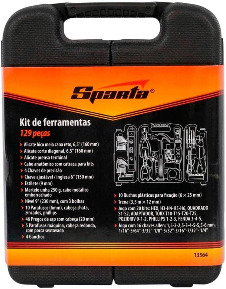 SPARTA Kit de Ferramentas 129 Peças com Maleta - Miniatura 2