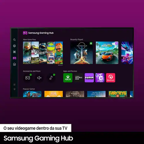 Smart TV Samsung UN50DU7700GXZD 50" 4K Crystal - Miniatura 6
