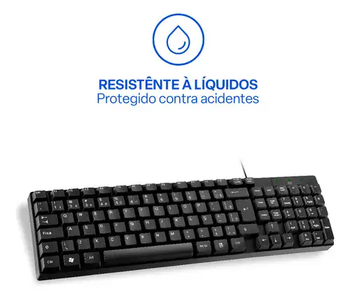 Teclado Basico Slim Preto Usb Multilaser Tc193 - Miniatura 6