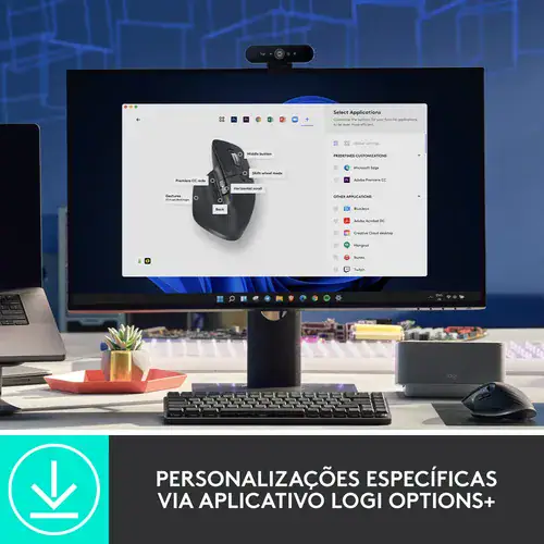 Mouse sem fio Logitech MX Master 3S - Miniatura 4