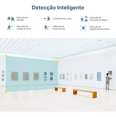 Câmera De Segurança Tp-link Ip 4mp Qhd Vigi C440i 2.8mm Cor Branco - Miniatura 4