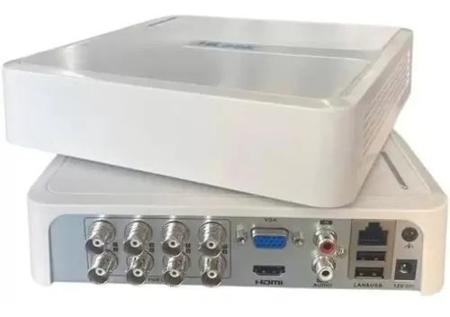 Gravador de Vídeo DVR 8 Canais Hikvision DVR-108G-K1 Gravação 5MP H.265 Pro+ Multi-HD 1080p Monitoramento Remoto - Miniatura 8