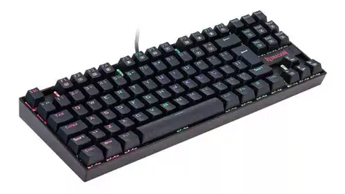 Teclado gamer Redragon Kumara QWERTY Outemu Black português Brasil cor preto com luz RGB - Miniatura 5
