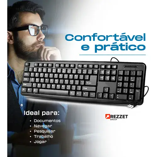 Teclado Bahrein Para Pc Computador Notebook - Miniatura 3
